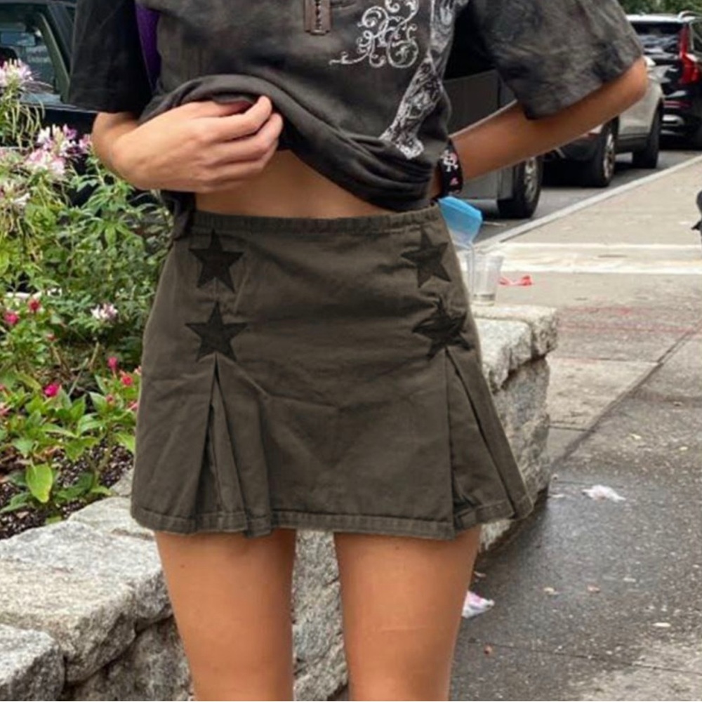 NEW high waisted mini denim skirt